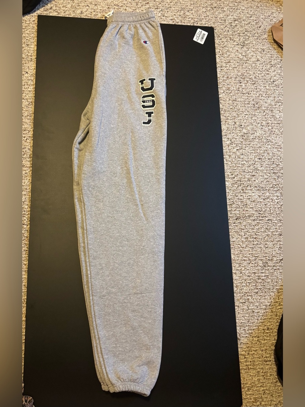 Champion men’s' Grey Logo Jogger Sweatpants